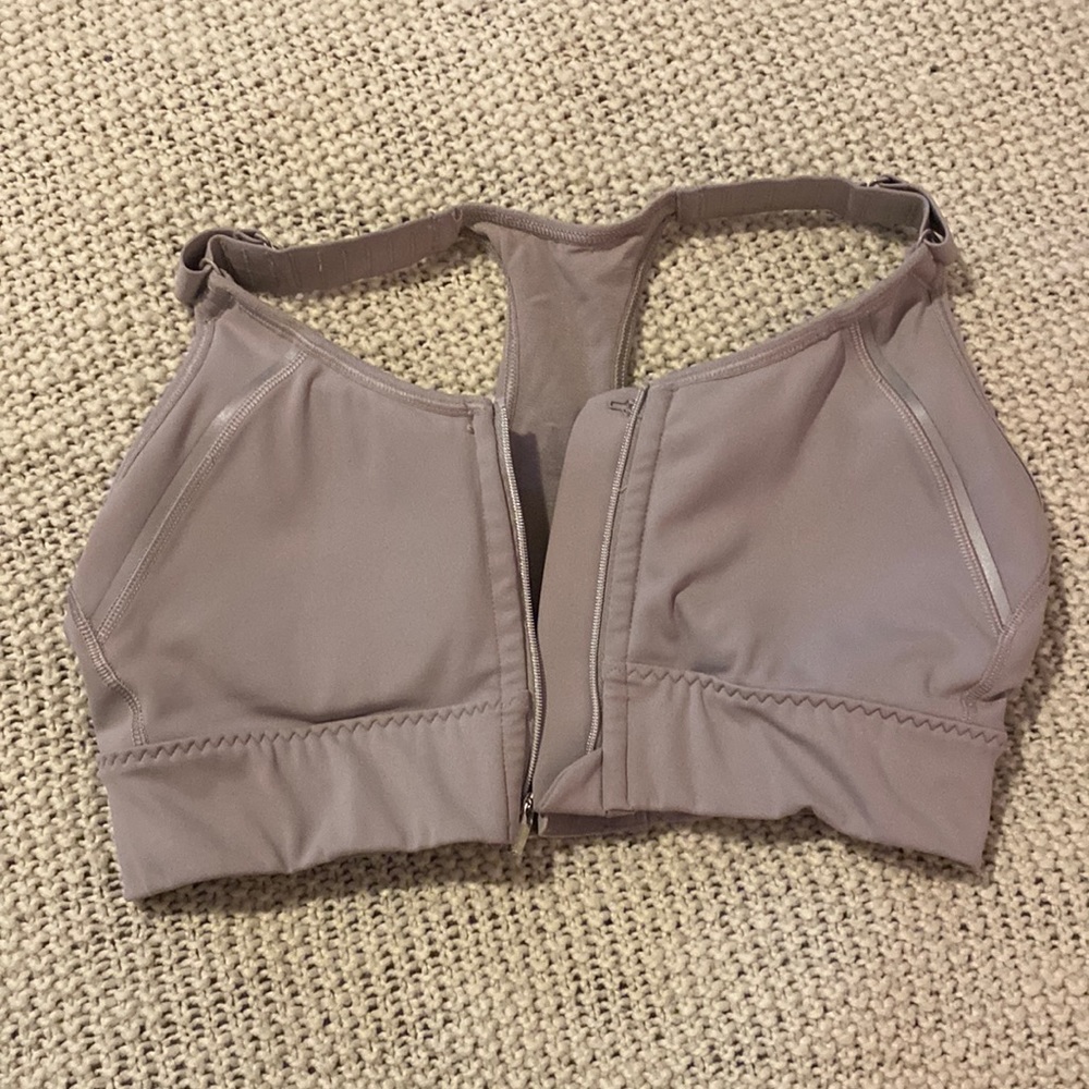Grey Athleta high support bra